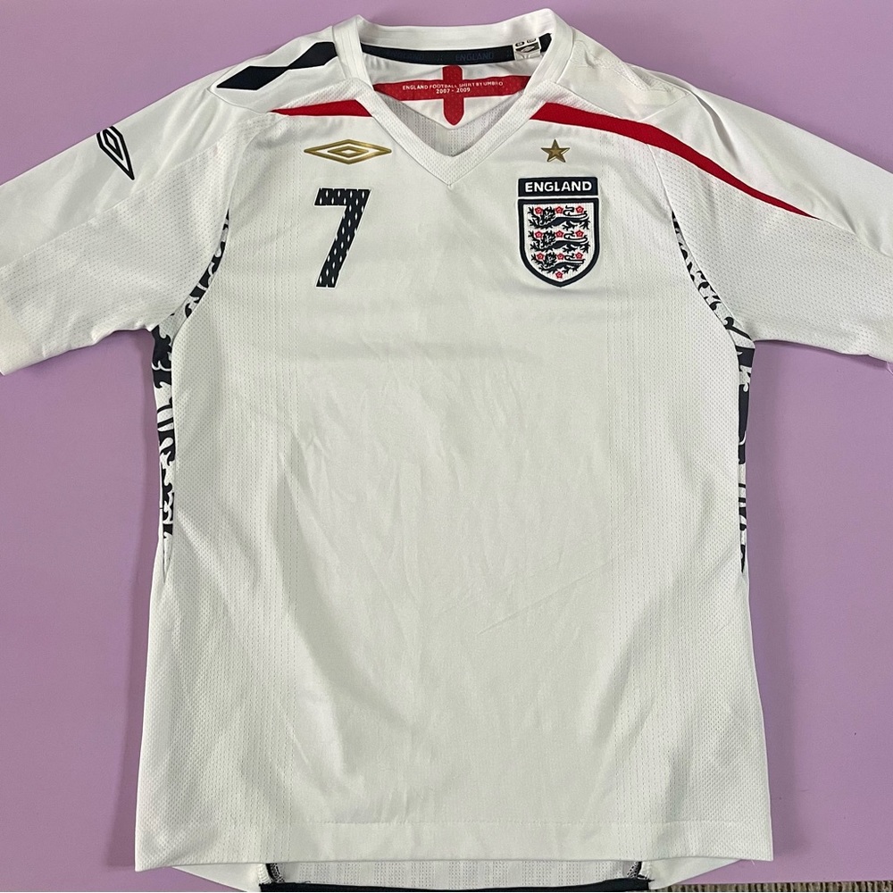 David Beckham England 2007-2009 Football shirt by Umbro